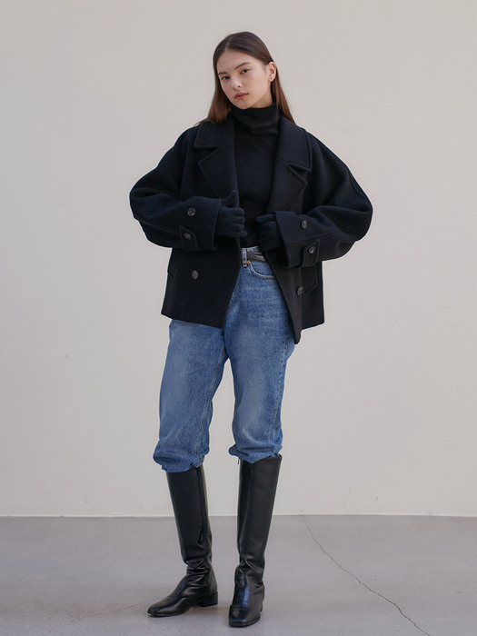 22WN winter crop coat [BK]