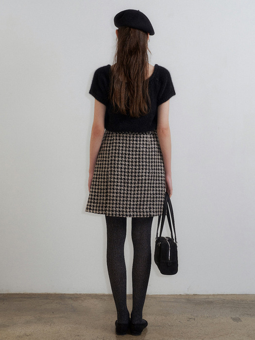 [EXCLUSIVE] Kate Wool Houndtooth Skirt