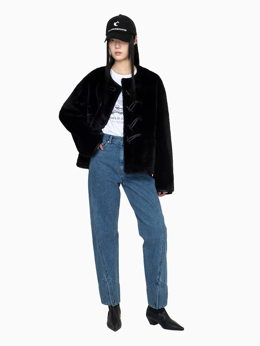 [FW22] CUT-OUT STRAIGHT-LEG JEANS