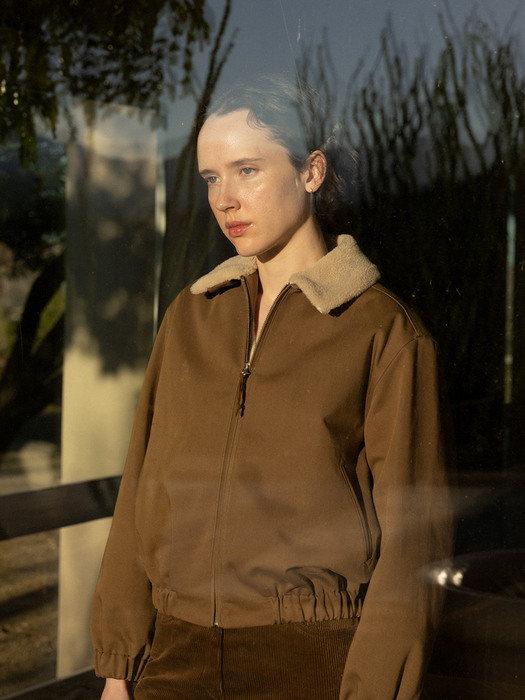 Jason cotton blouson (Brown)