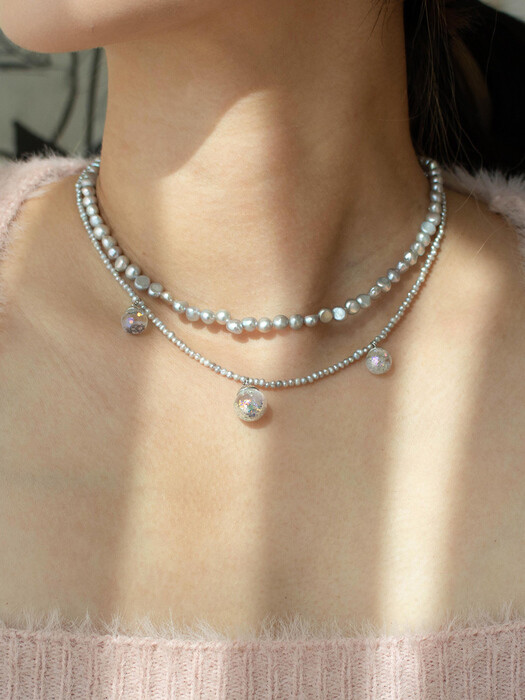 Seaform Snowball Pearl Necklace