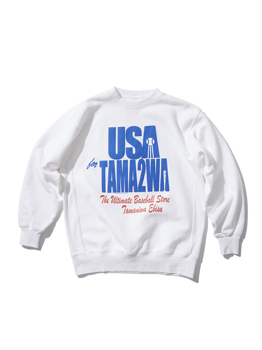 (TMNW-92) USA TAMA2WA SWEAT_WHITE