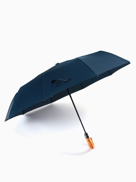 3105 곡자 라이트 우드그립 자동 3단 우산