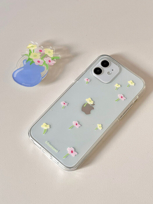 Flower rain case  (Jelly/Jelly hard case)
