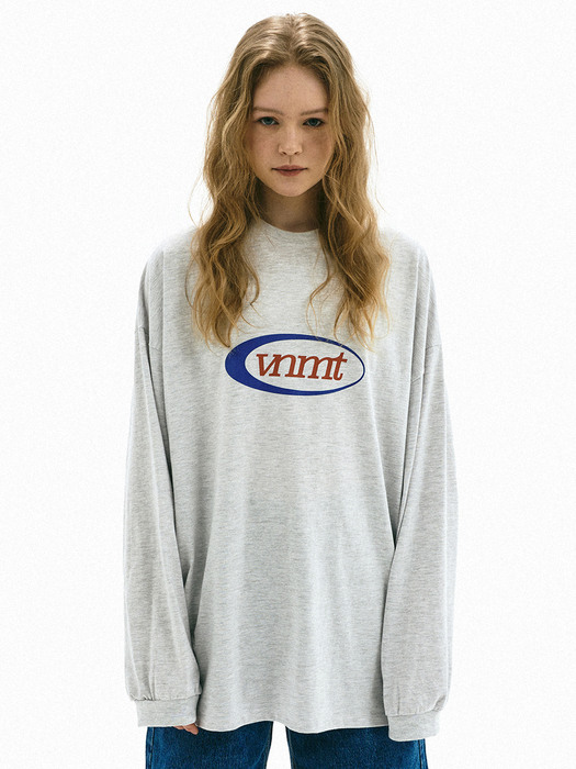 Sport logo supersize long sleeve t-shirt_light gray