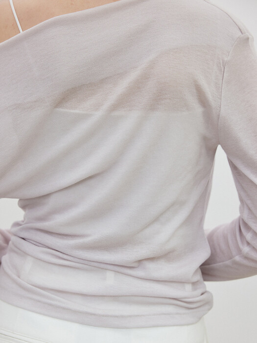 Long sleeve layered t shirts / Lilac