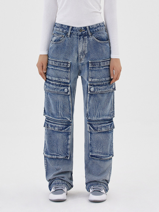 TEN POCKETS DENIM PANTS