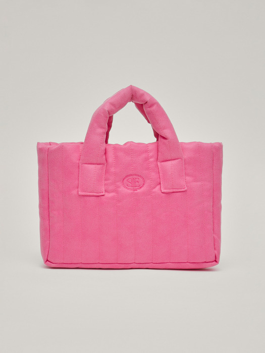 Suede Mini Padding Bag (Pink)