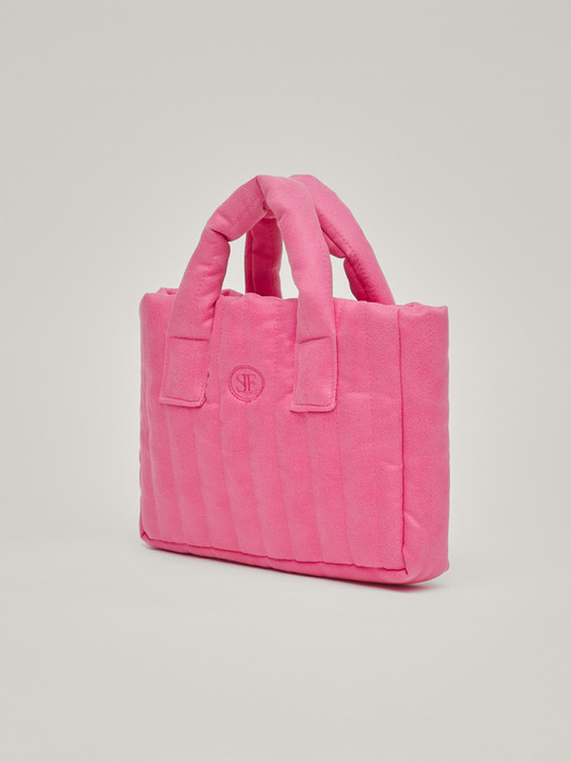 Suede Mini Padding Bag (Pink)