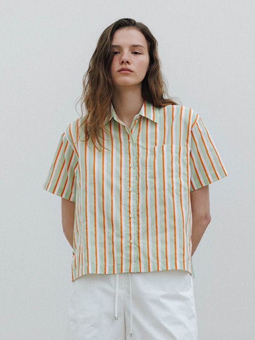 Harris Stripe Shirt (Lime)