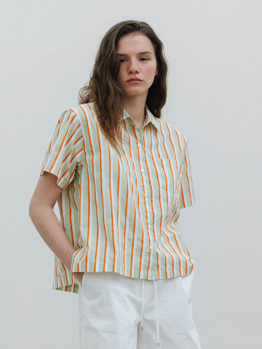 Harris Stripe Shirt (Lime)
