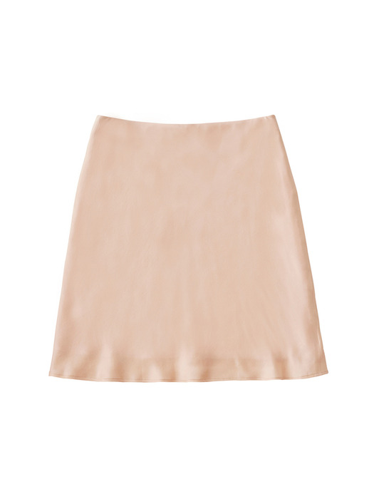 [EXCLUSIVE] Satin Midi Skirt Angel Pink