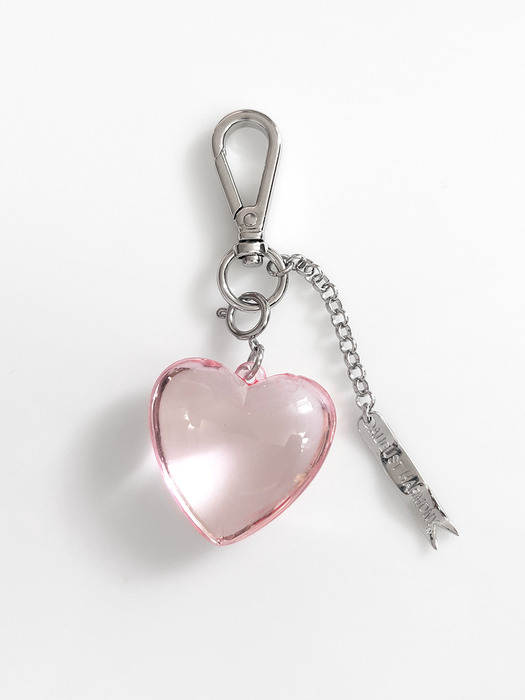 Clear Giant Heart Keyring / 3COLOR