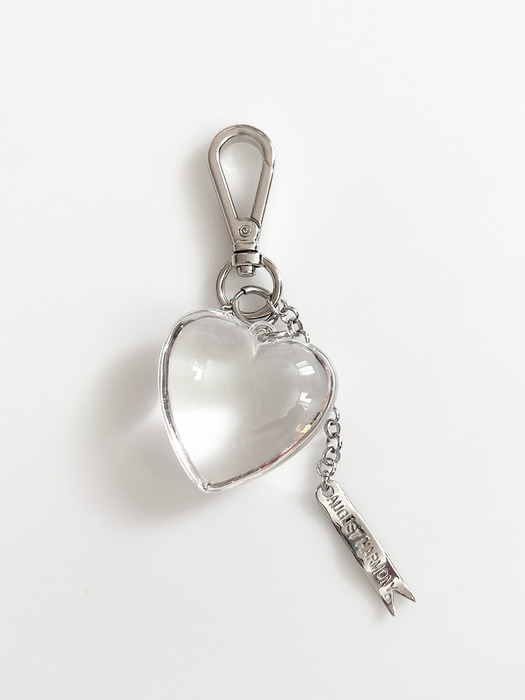 Clear Giant Heart Keyring / 3COLOR