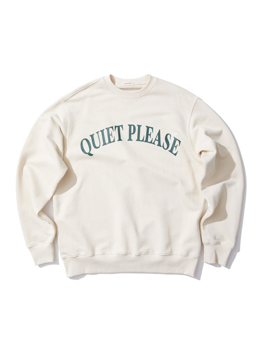 [Quiet Please] Heritage Logo Printed SweatShirt(3 Colors)-