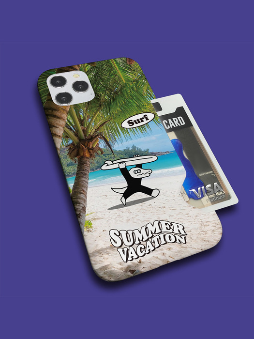 슬림카드 케이스 - 여름휴가 서핑(Vacation Surf)