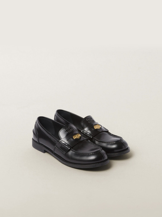 LEATHER PENNY LOAFER BLACK 5D773D F ULX F0002