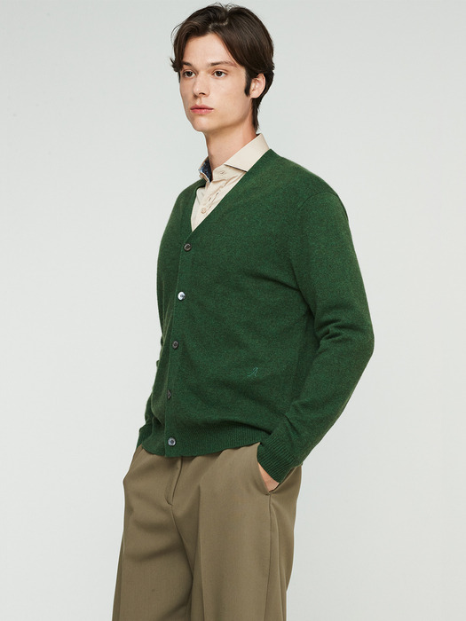 Smart fit Cardigan_Grass Green