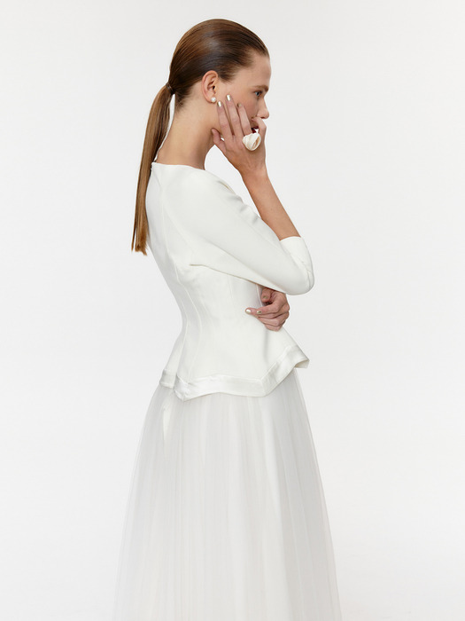 Oscar Tulle Dress [WHITE]