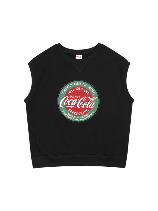 Coca-Cola circle vest 블랙