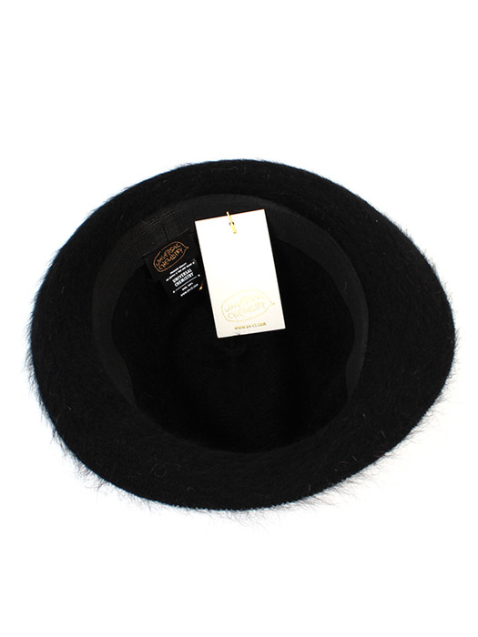 BU Wool Black Fur Fedora 울페도라