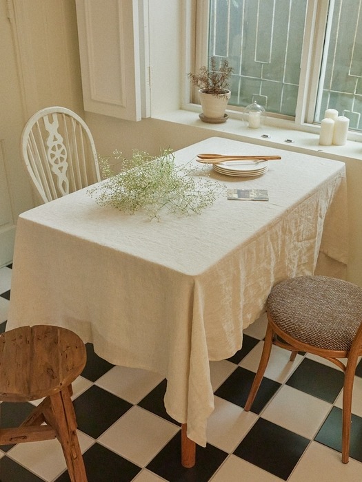 프렌치 린넨 식탁 테이블보 (2colors)