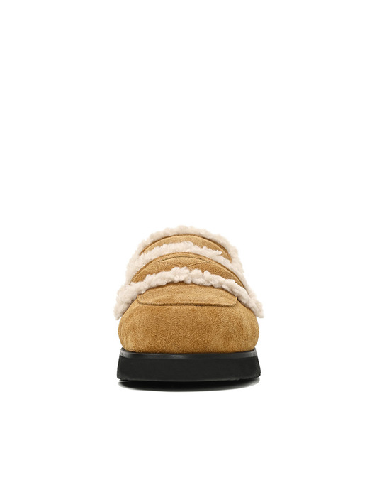 Fur penny slipper