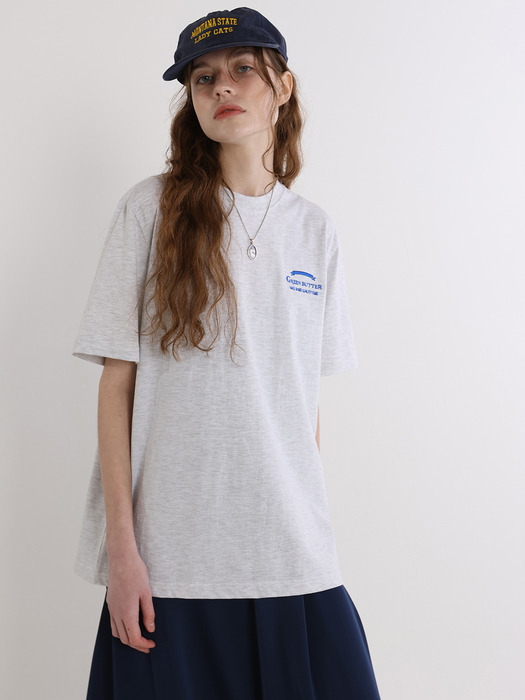 Needlework Logo Tee (L/Melange)