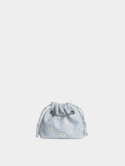 CH. MINI TRAWSTRING BAG, DENIM