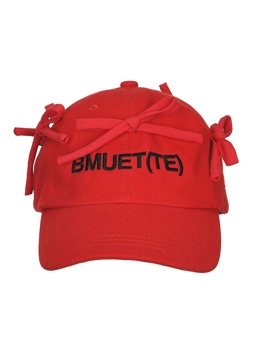 帽子 BMUET(TE) RIBBON DETAIL LOGO BALLCAP 비뮈에트]RIBBON DETAIL