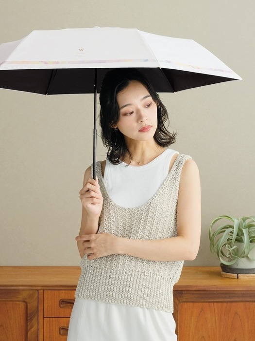 Wpc.양산 뉘앙스라인 암막 UV차단 3단양산 801-17733-102