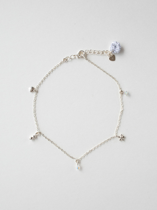 [Silver] Shining moment anklet