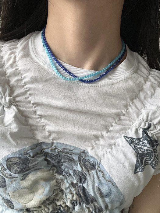 [925silver] Cats eye jade necklace (2color)