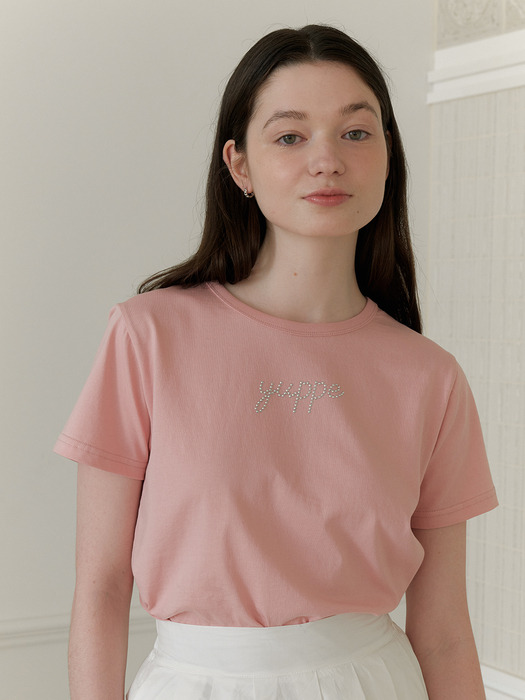 DOTTED YUPPE T-SHIRT_PINK