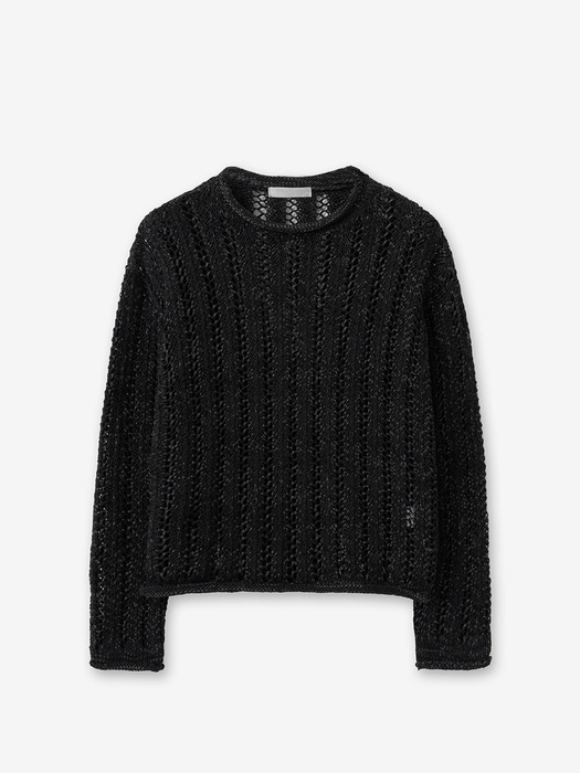 netting knit_black