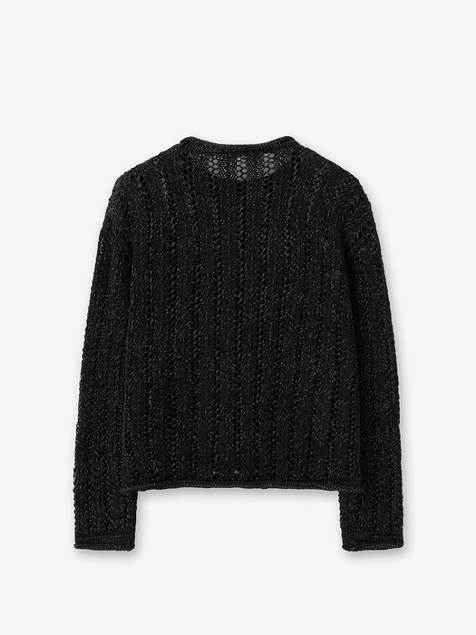 netting knit_black