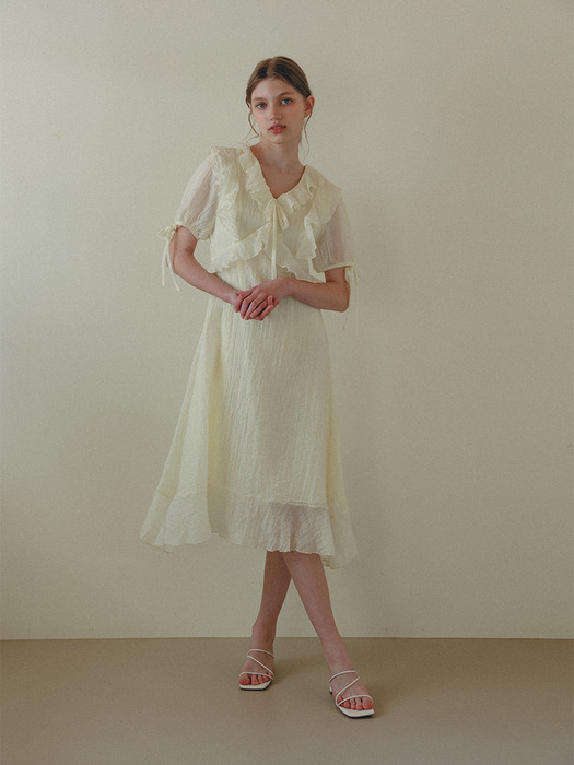 Frill Dress(CREAM)