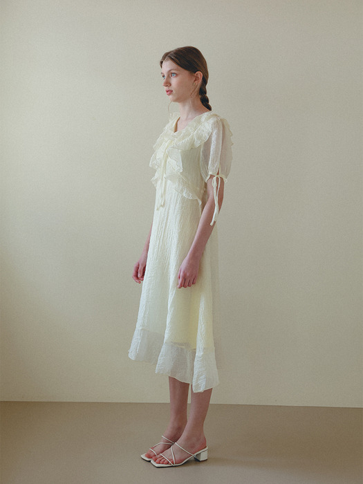 Frill Dress(CREAM)