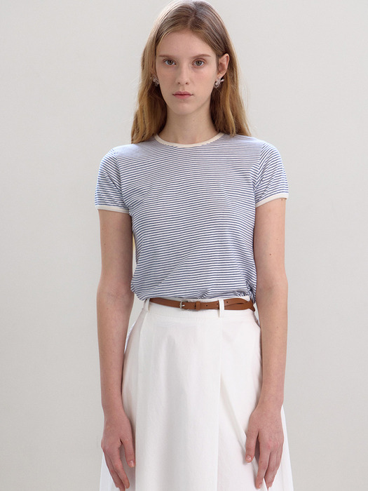 emily striped T-shirts_blue