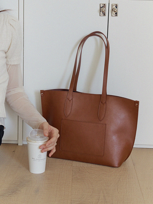 トートバッグ OVHEE Move Shopper Bag Brown 오브히]모브 쇼퍼백 Move Shopper Bag_Brown