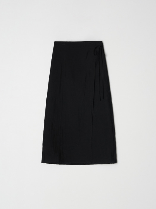 Sheer wrap skirt - Black