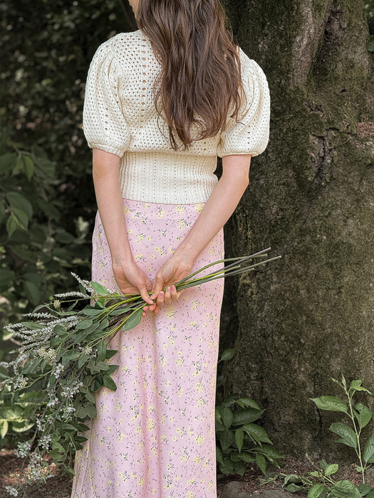 [24SS] Lautre Flower print pink Skirt