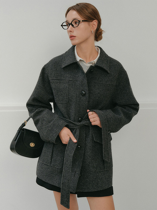 [단독]아벨 울 하프 코트 / ABEL WOOL HALF COAT_2colors