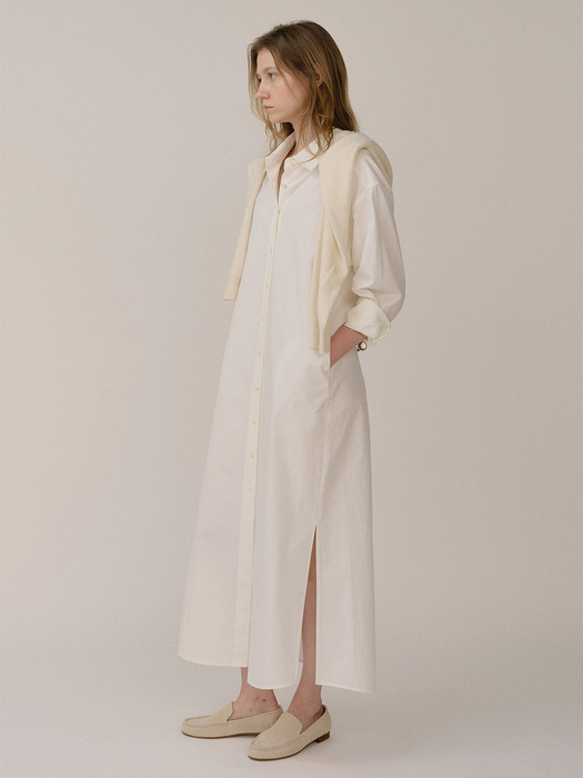 Shirt Dress White