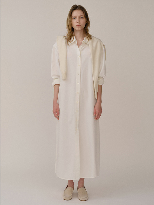 Shirt Dress White