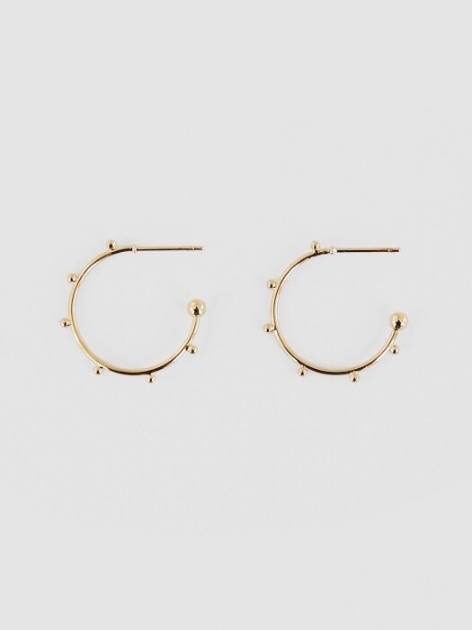 gap ball ring earrings (2colors)