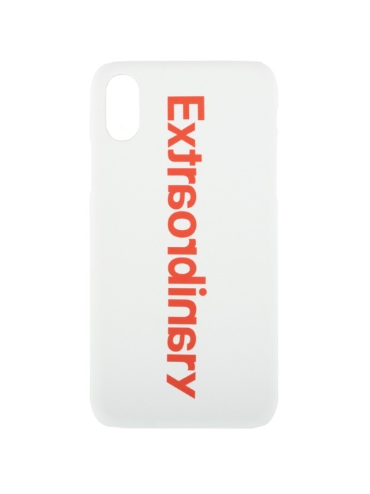 BASIC LOGO I-PHONE CASE WHITE/ORANGE