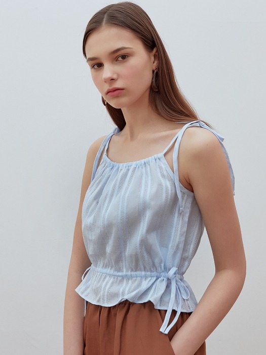 19summer date blouse white,blue