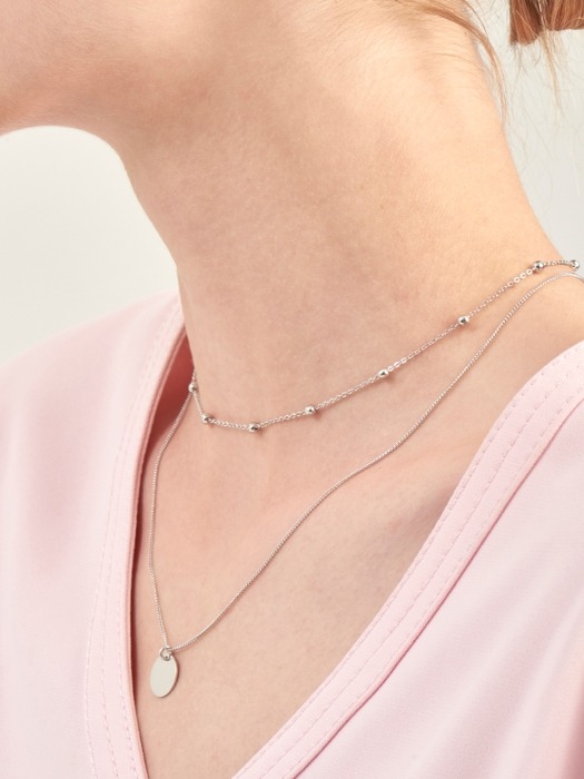 simple layered necklace