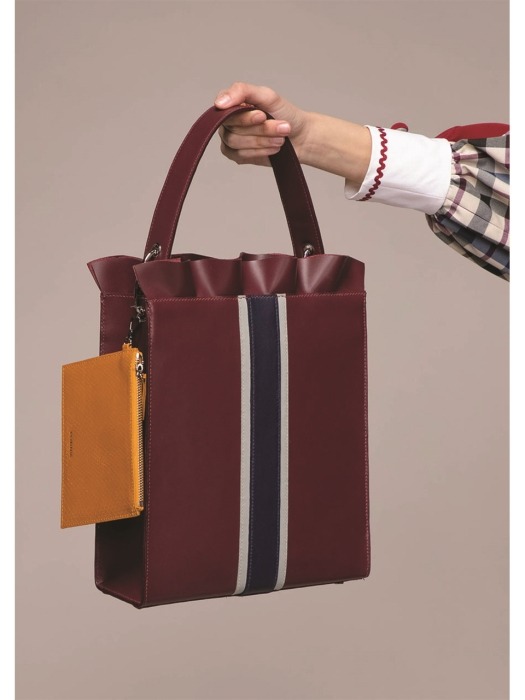 Frill Embellished Tote Bag (L)